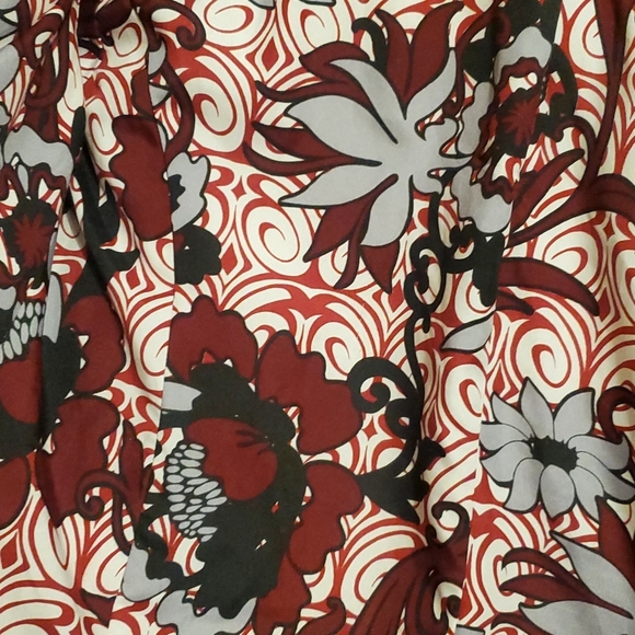 TITLE NINE JACKET. QUILTED PUFFER SMALL. FLORAL LINING. RED CLAY ZIP - Picture 11 of 12